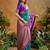 Blue ethnic motifs woven designer art silk sarees with unstitched blouse