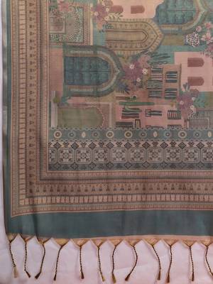 Multicolor ethnic motifs tissue designer banarasi saree 4