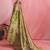 Gold ethnic motifs tissue designer banarasi saree