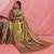 Gold ethnic motifs tissue designer banarasi saree