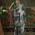 Grey ready to wear satin floral digital printed saree