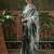 Grey ready to wear satin floral digital printed saree