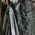Grey ready to wear satin floral digital printed saree