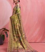 Multicolor floral tissue designer banarasi saree