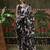 Black ready to wear satin floral digital printed saree