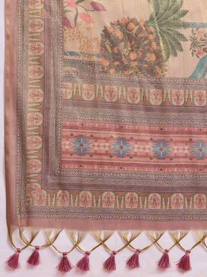 Multicolor floral tissue designer banarasi saree 4
