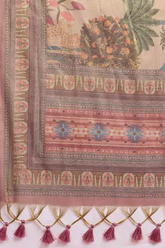 Multicolor floral tissue designer banarasi saree