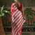 Red ready to wear satin floral digital printed saree
