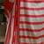Red ready to wear satin floral digital printed saree