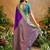 Purple ethnic motifs woven designer art silk sarees with unstitched blouse