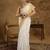 Off white zari kerala kasavu saree with unstitched blouse