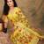 Yellow embroidered net sarees