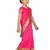 Pink girls woven design zari banarasi saree