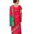 Pink girls woven design zari banarasi saree