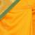 Yellow girls block print woven-design saree with blouse piece