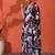 White mirror work floral printed digital printed satin saree with blouse piece