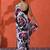 White mirror work floral printed digital printed satin saree with blouse piece
