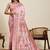 Pink woven design pashmina sarees