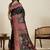 Black woven design pashmina sarees