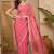 Pink embellished embroidered satin saree