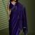 Purple floral beads and stones tissue designer saree