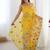 Yellow ethnic embellished saree with matching blouse