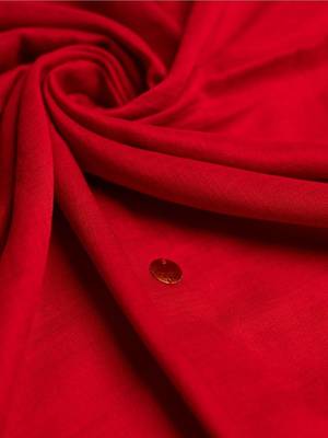 Red handloom khadi cotton traditional mirror work thread tassels sarees 4