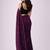 Purple handloom khadi cotton traditional mirror work thread tassels sarees