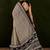 Beige dadu printed saree with blouse piece