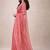 Pink handloom khadi cotton traditional mirror work thread tassels sarees
