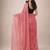 Pink handloom khadi cotton traditional mirror work thread tassels sarees
