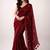Brown handloom khadi cotton traditional mirror work thread tassels sarees