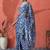 Beige satin digital printed ready to wear saree