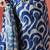 Beige satin digital printed ready to wear saree
