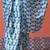 Blue ready to wear satin floral digital printed saree