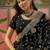 Black embroidered  sarees