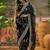 Black embroidered  sarees