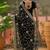 Black embroidered  sarees