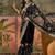 Black embroidered  sarees