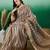 Grey striped weaved zari woven kanjeevaram saree with blouse