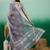 Grey zari woven kanjeevaram saree with blouse