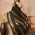 Black black satin ethnic solid festive wear matching blouse & sarees