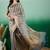 Blue striped zari woven kanjeevaram saree with blouse piece