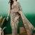 Green zari woven striped kanjeevaram saree with blouse piece