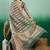Green zari woven striped kanjeevaram saree with blouse piece
