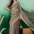 Green zari woven striped kanjeevaram saree with blouse piece