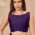 Purple purple satin ethnic solid party wear matching blouse & sarees