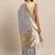Grey grey ethnic motifs woven design zari banarasi saree