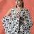Off white women ready to wear satin saree
