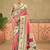 Pink women embroidered silk blend paithani saree